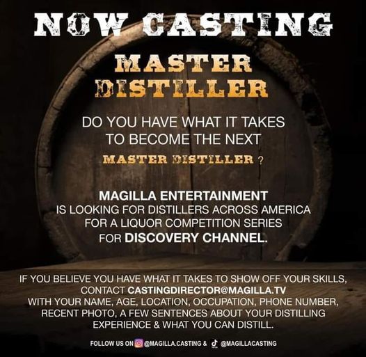 Master Distiller Now Casting !