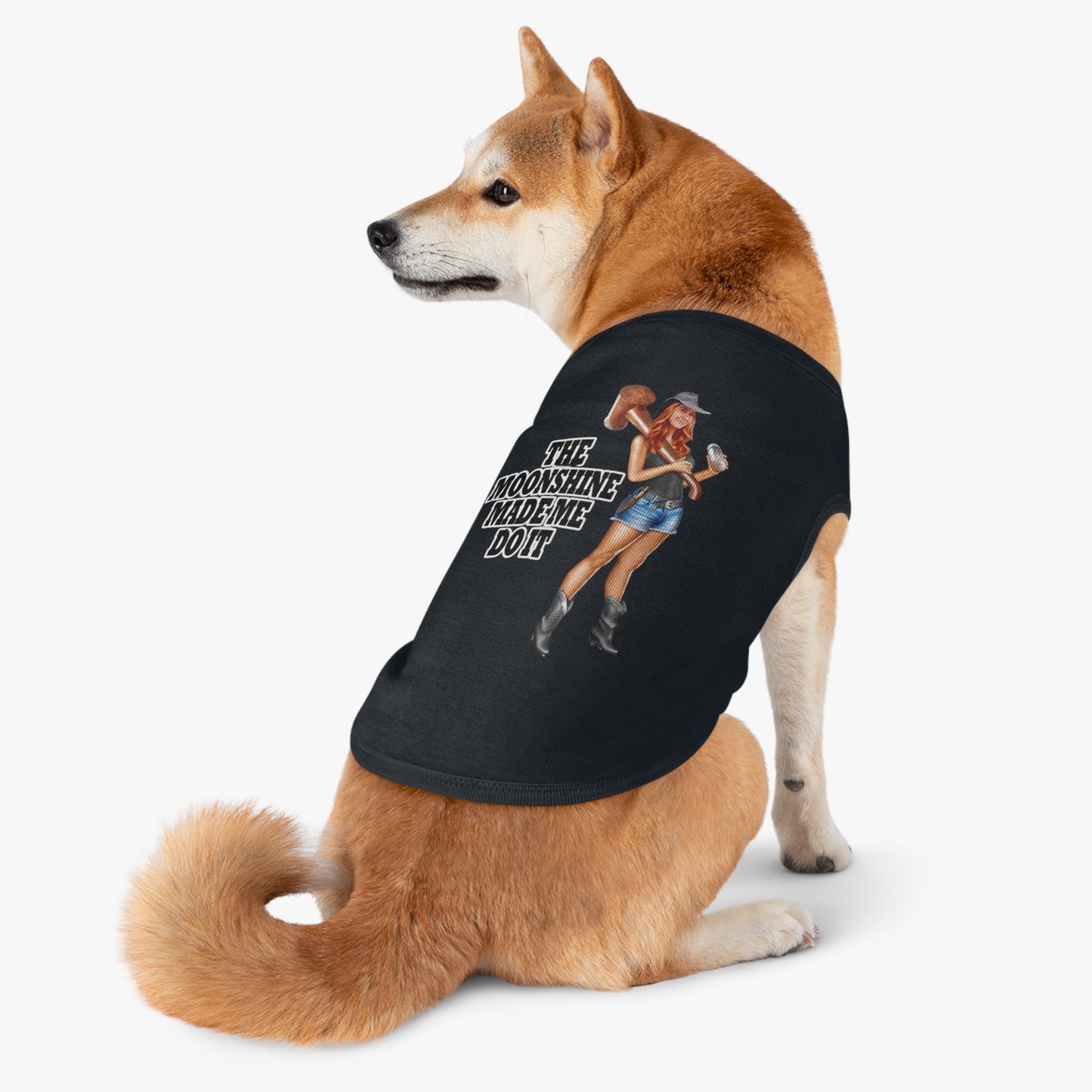 Pet Tank Top - The Moonshine Made Me Do It!