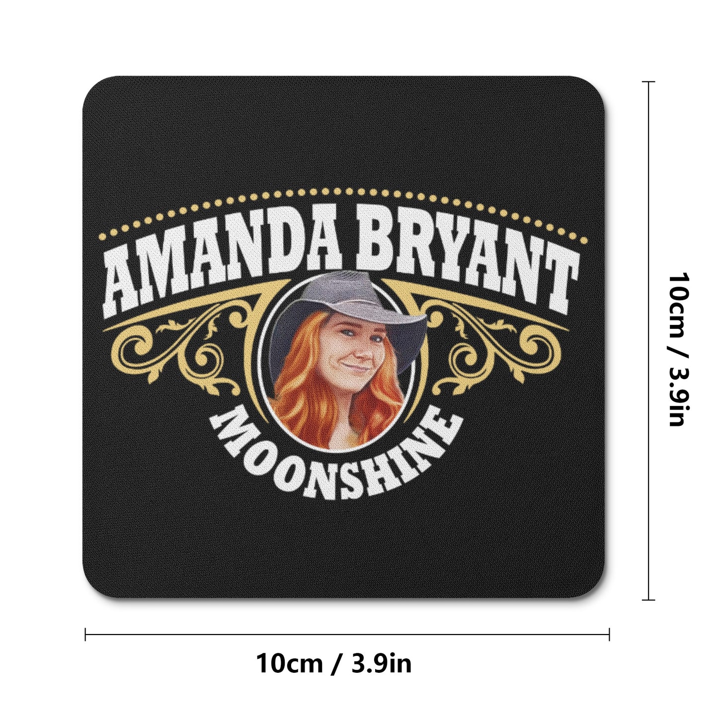 Coaster Set - Soft Rubber - Anti Slip- AB Arch Logo