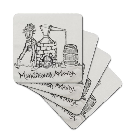 Coaster Set - Soft Rubber - Anti Slip - Sketch 1