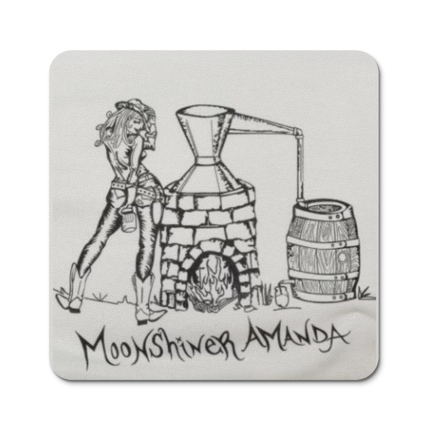 Coaster Set - Soft Rubber - Anti Slip - Sketch 1