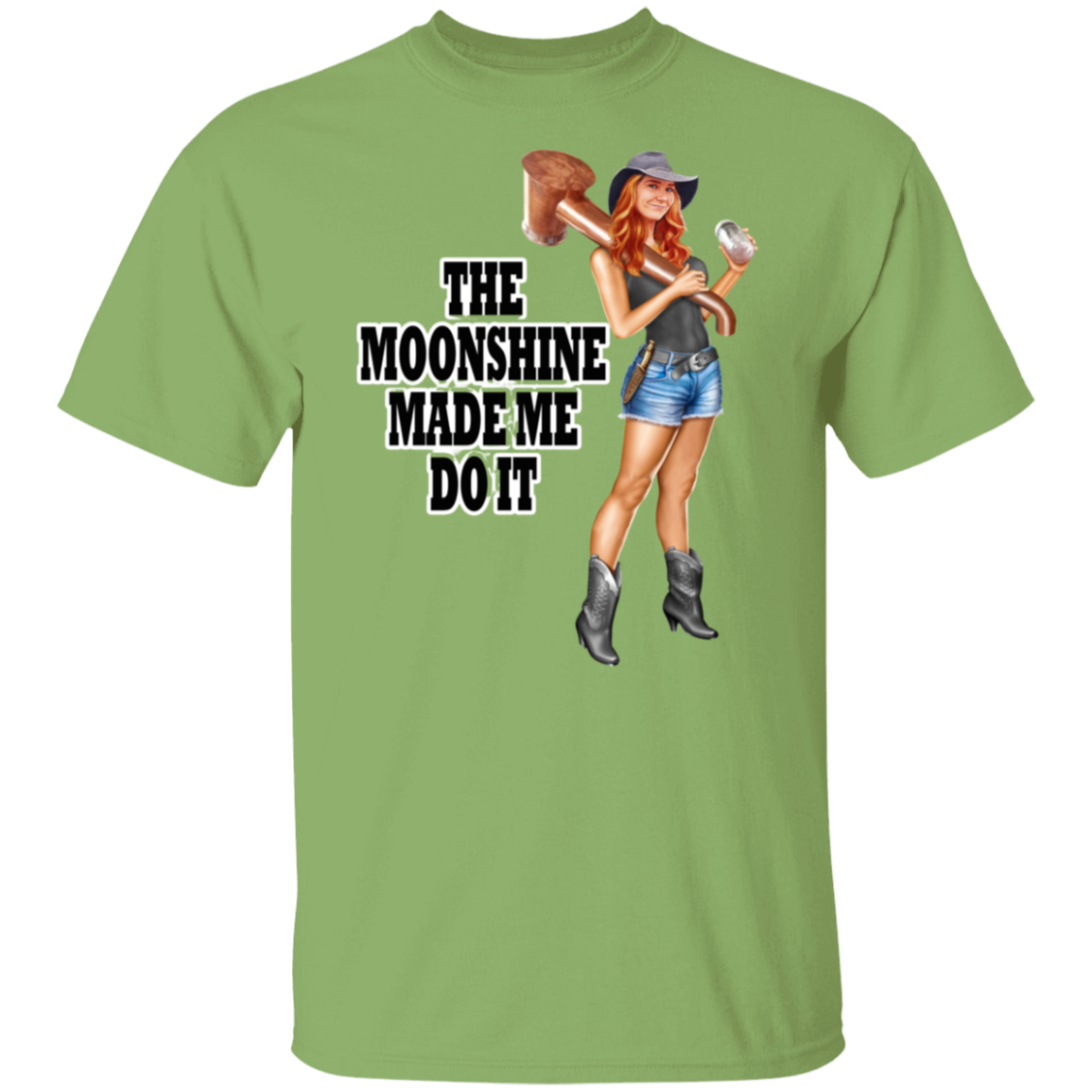 T-Shirt - Front Image - The Moonshine Made Me Do It!