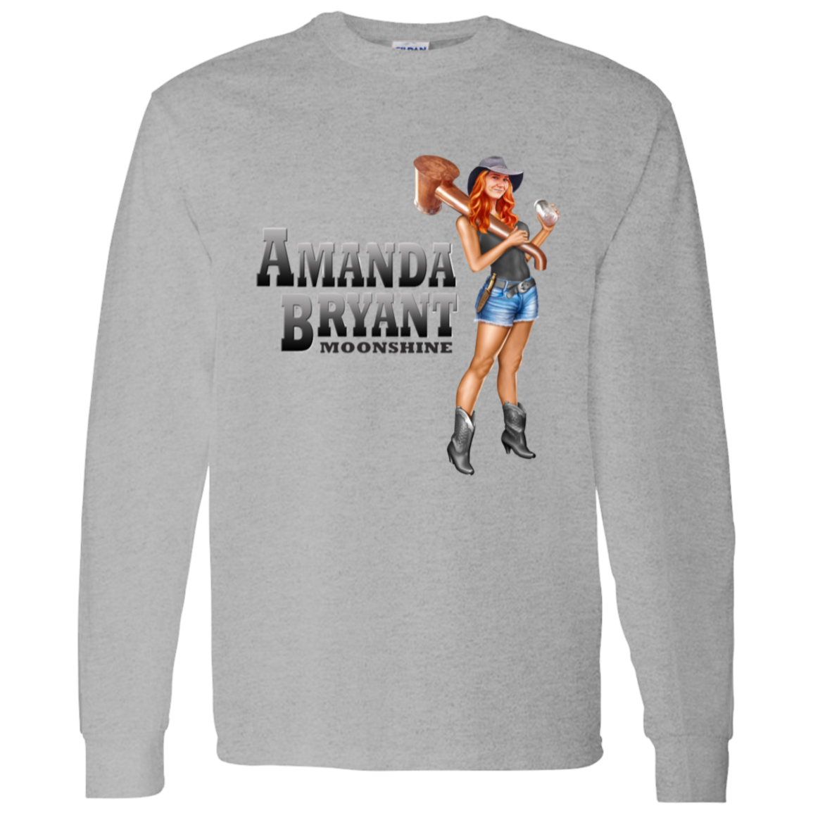 T-shirt - Long Sleeve - Front Image -  AB Moonshine