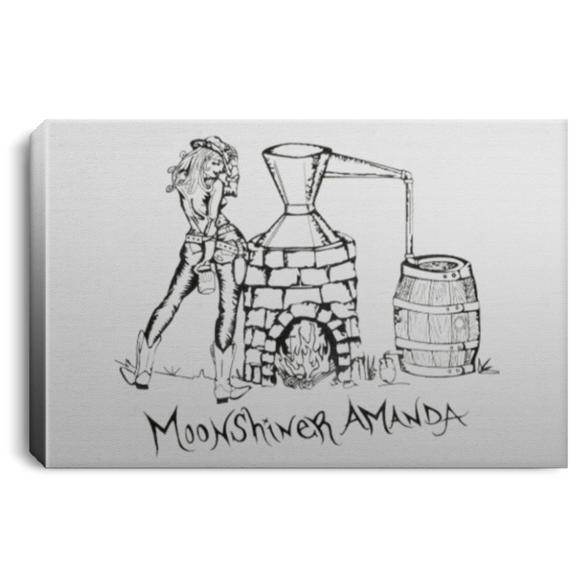 Canvas - Landscape - Moonshiner Amanda Sketch 1