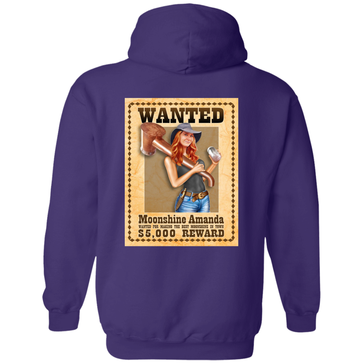 Hoodie - Back Image - Wanted