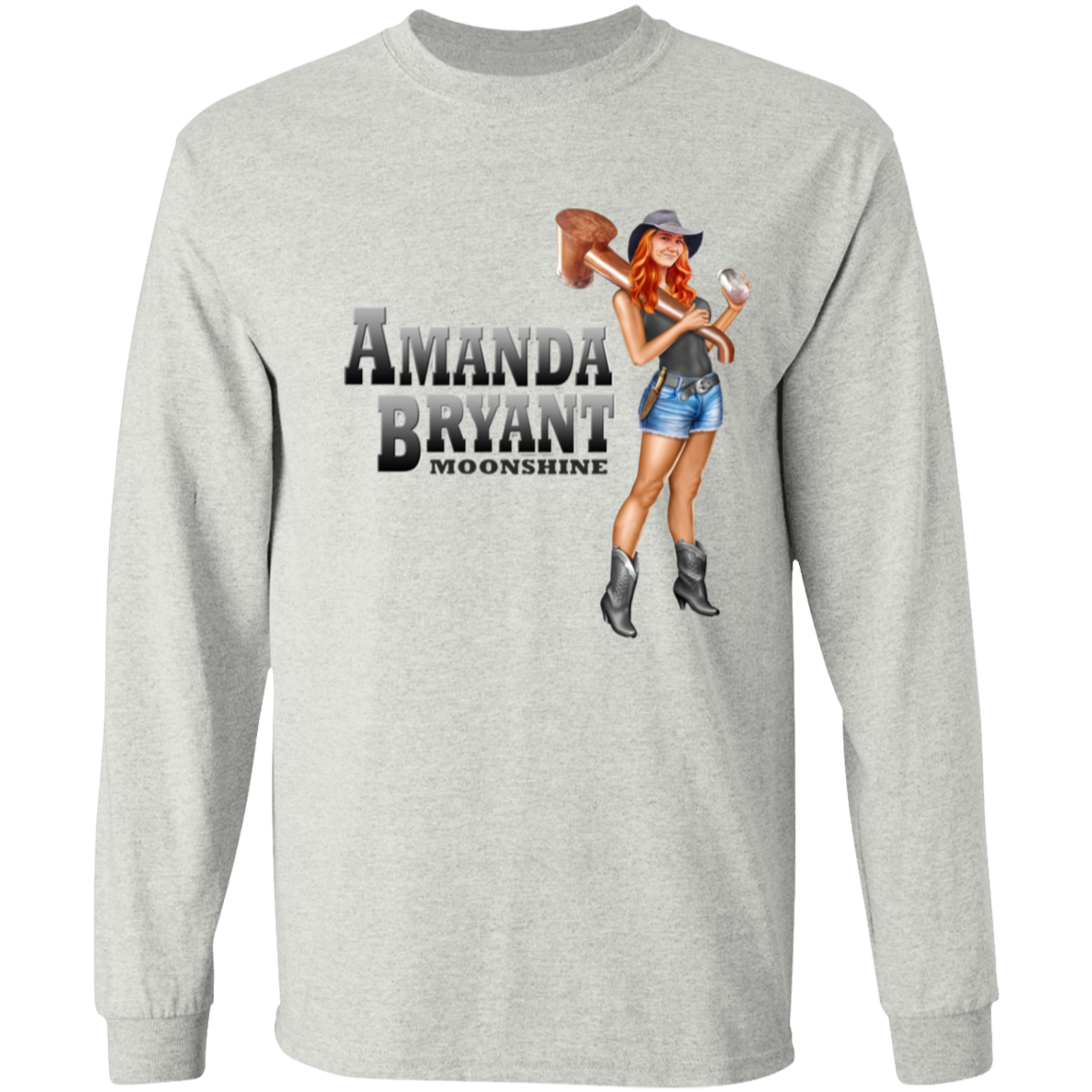 T-shirt - Long Sleeve - Front Image -  AB Moonshine