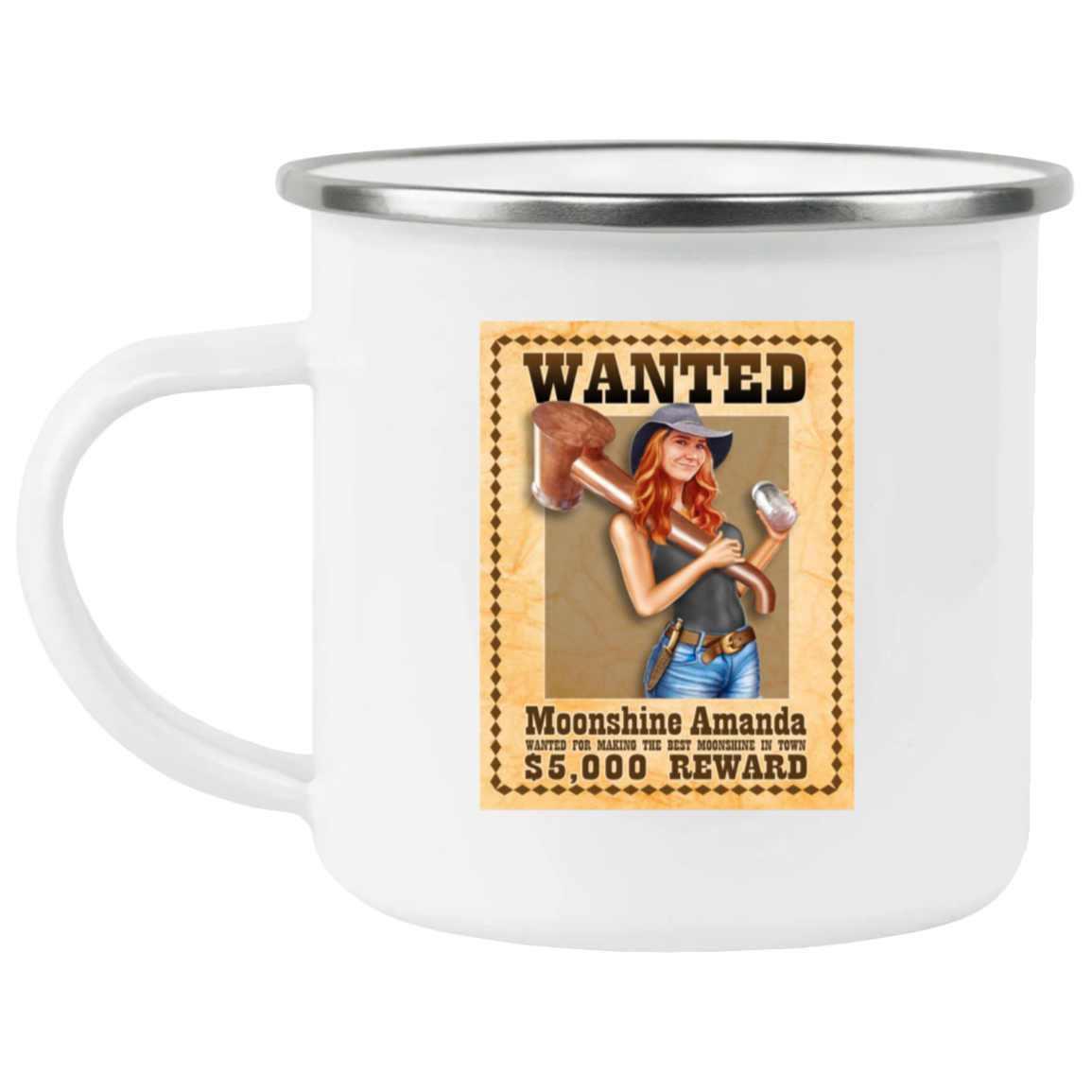 Mug - 12 oz. Enamel Camping - Wanted