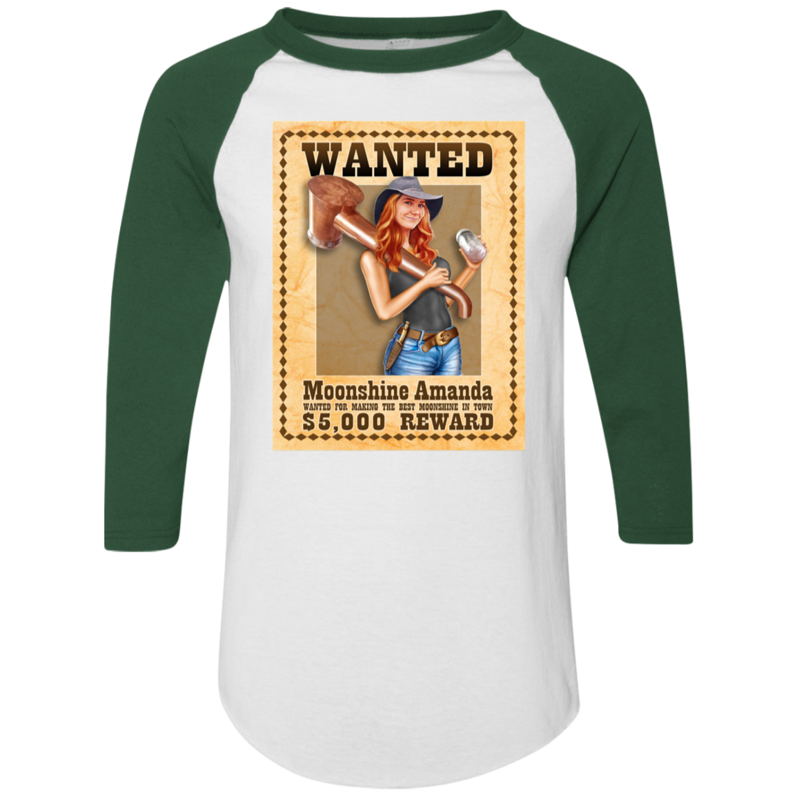 T-Shirt - Raglan Jersey - Wanted