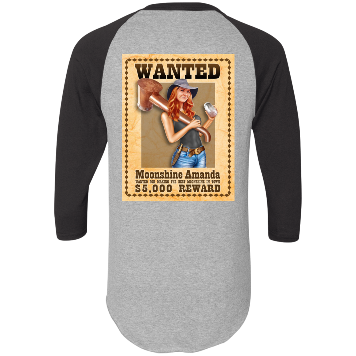 T-Shirt - Raglan Jersey - Wanted