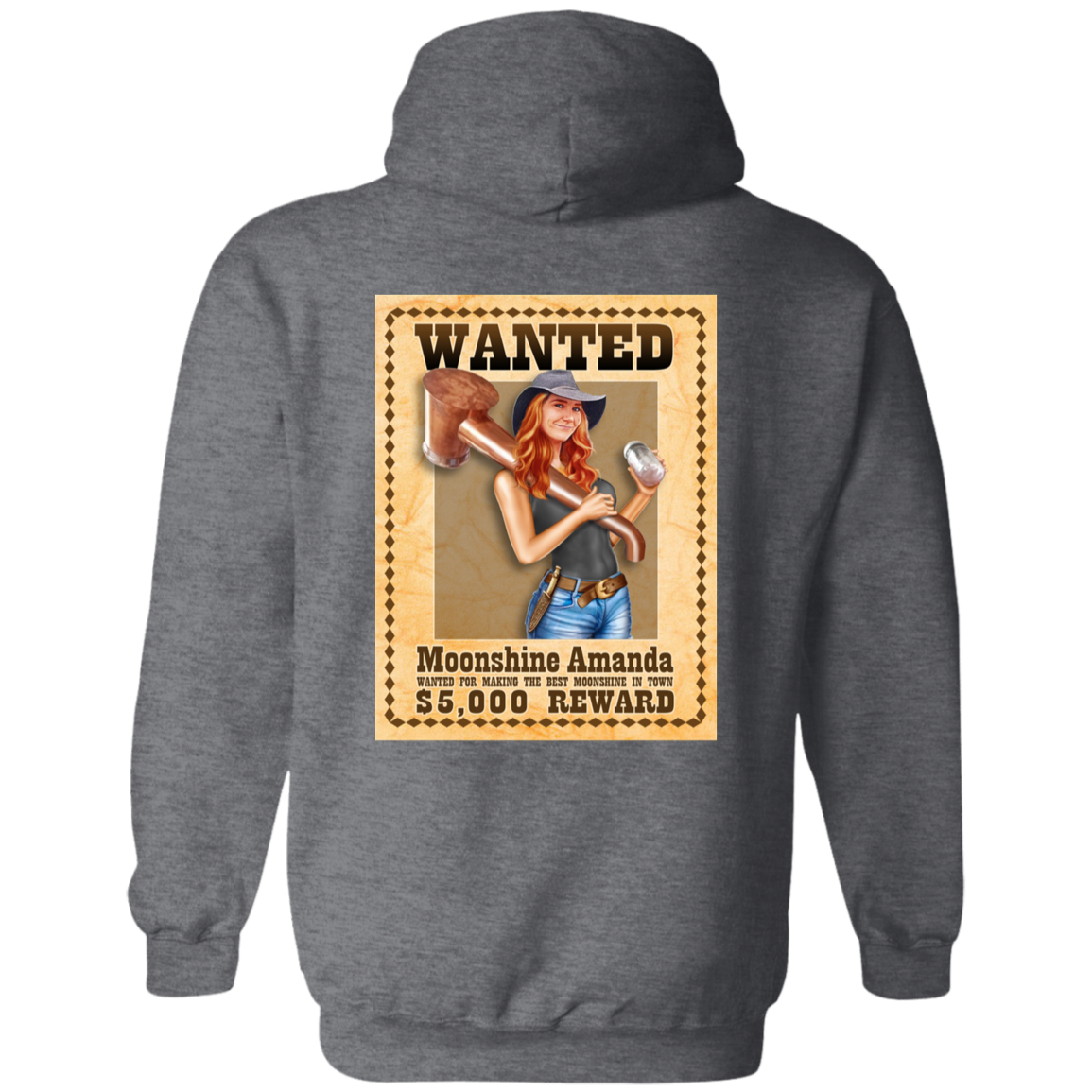 Hoodie - Back Image - Wanted