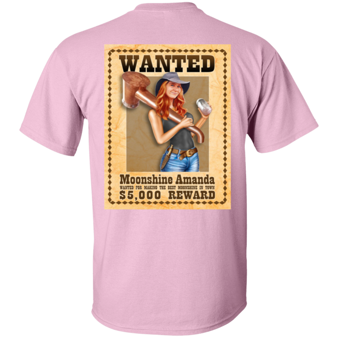 T-Shirt - Back Image - Wanted