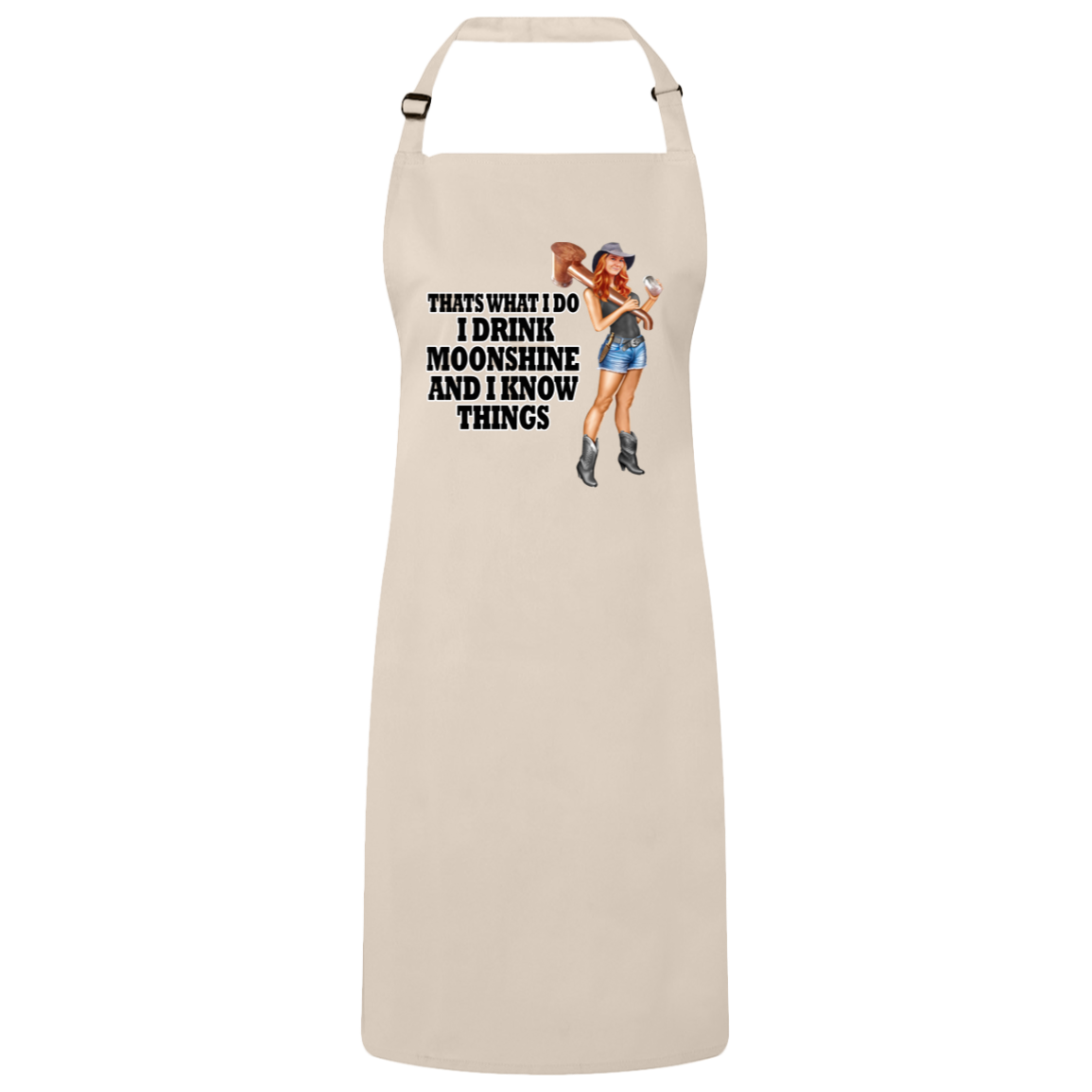 Apron - I Drink Moonshine and I Know Things