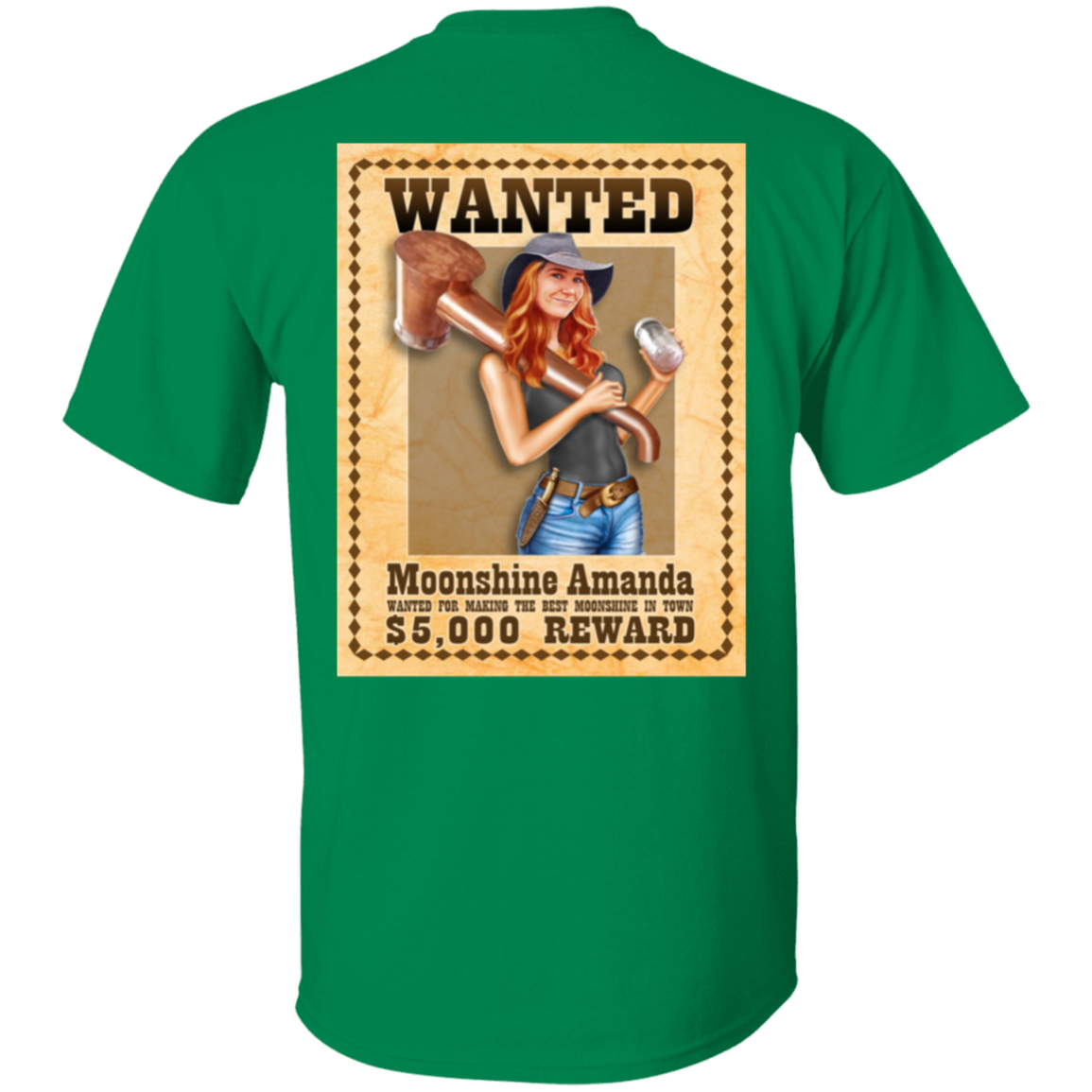 T-Shirt - Back Image - Wanted