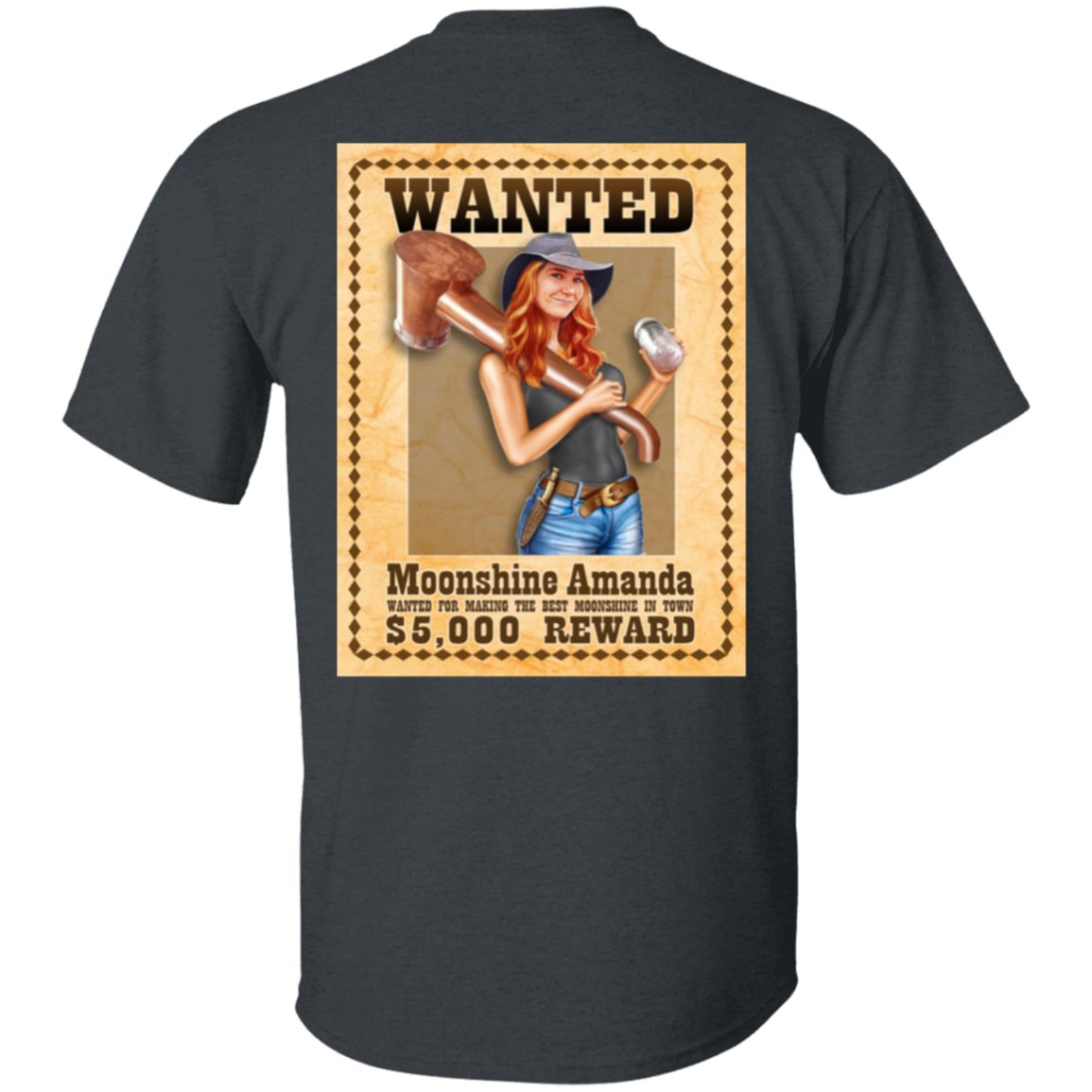 T-Shirt - Back Image - Wanted