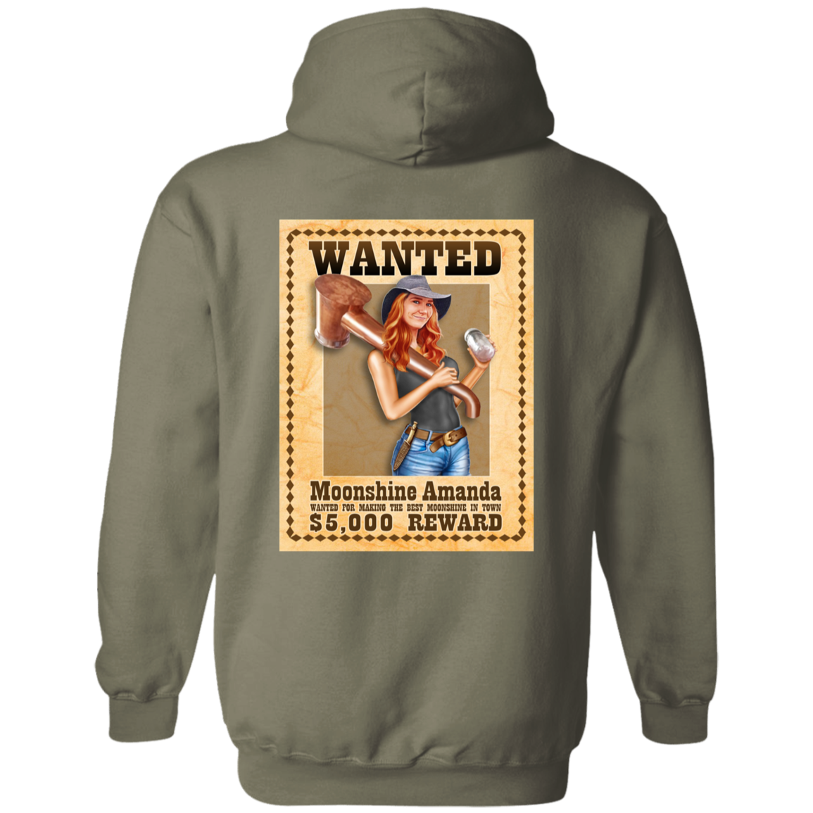 Hoodie - Back Image - Wanted