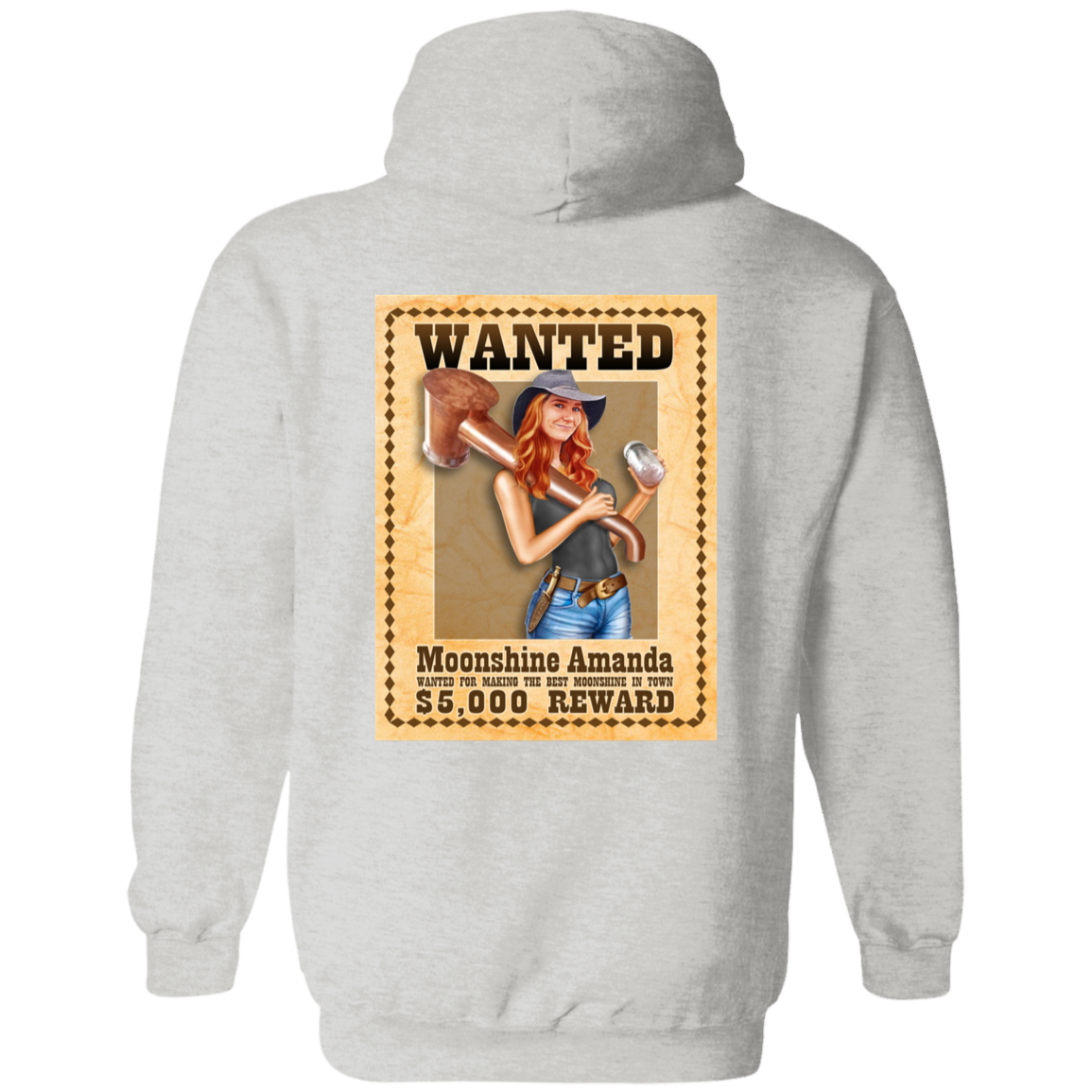 Hoodie - Back Image - Wanted