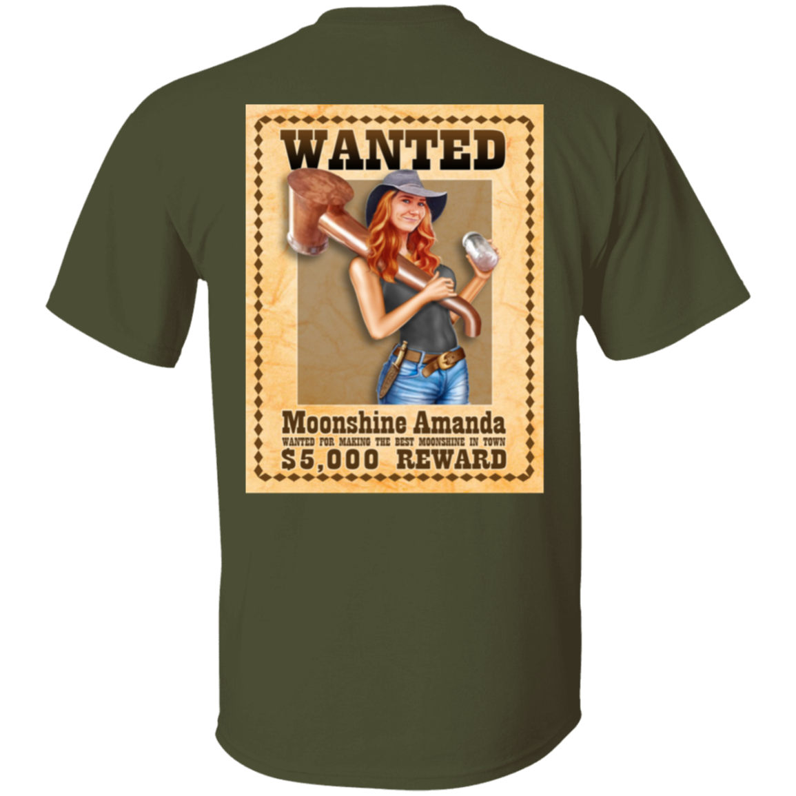 T-Shirt - Back Image - Wanted