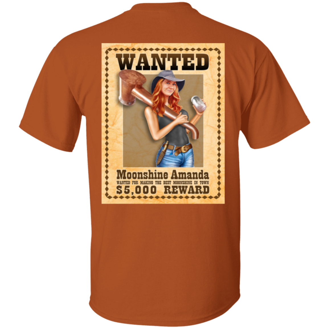 T-Shirt - Back Image - Wanted