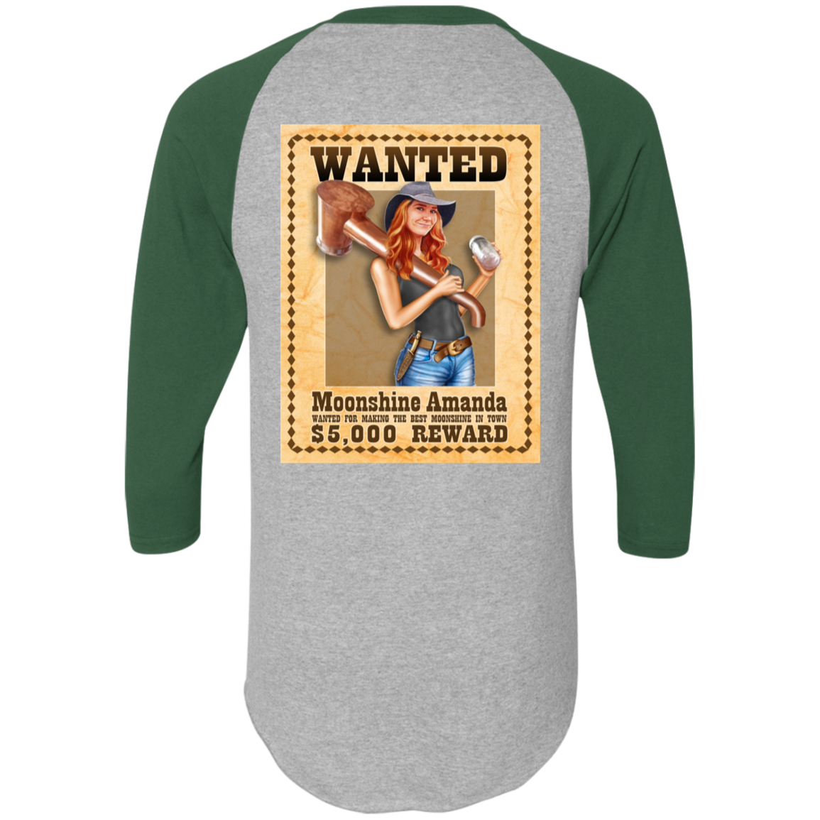 T-Shirt - Raglan Jersey - Wanted