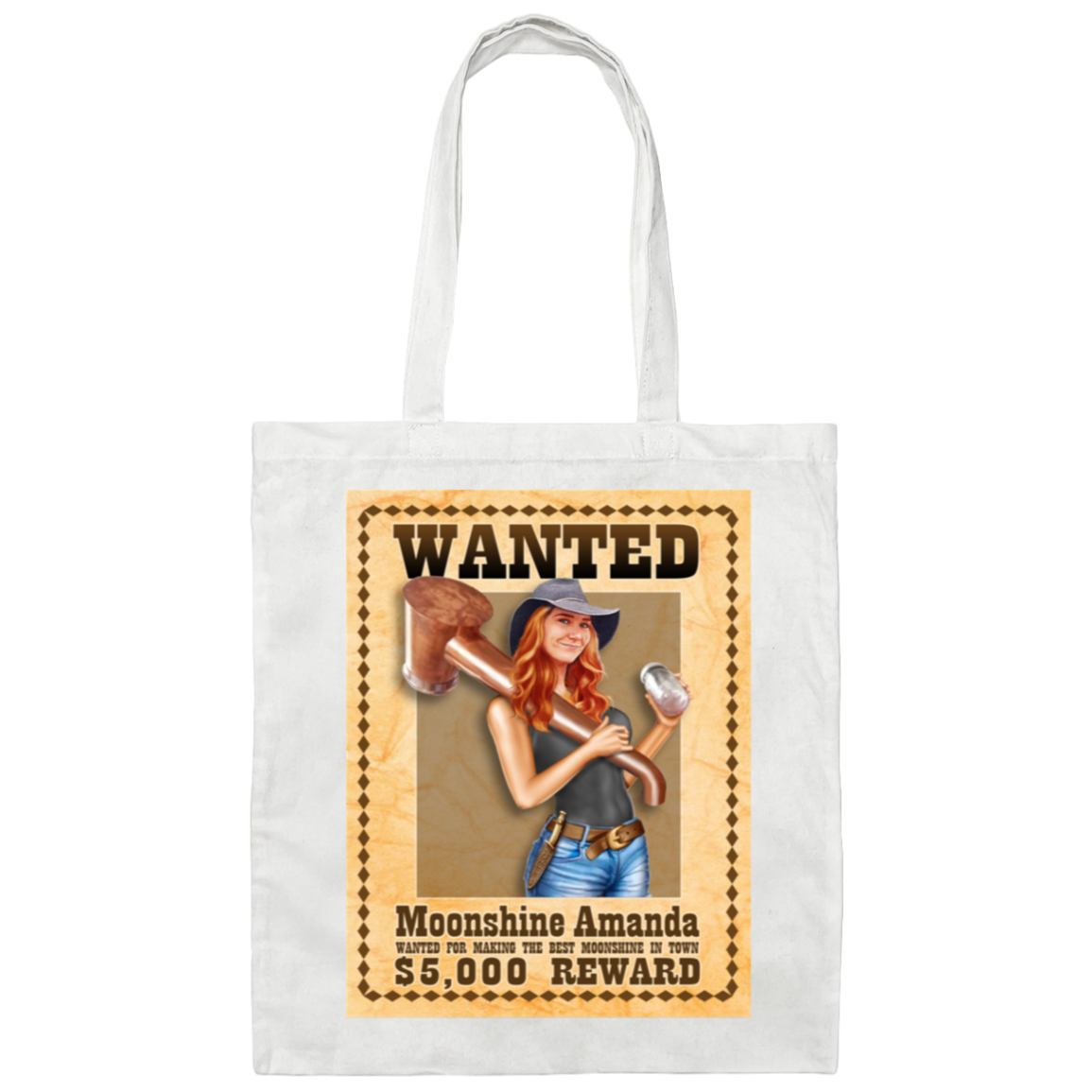 Canvas Tote Bag - Wanted & Arch Logo