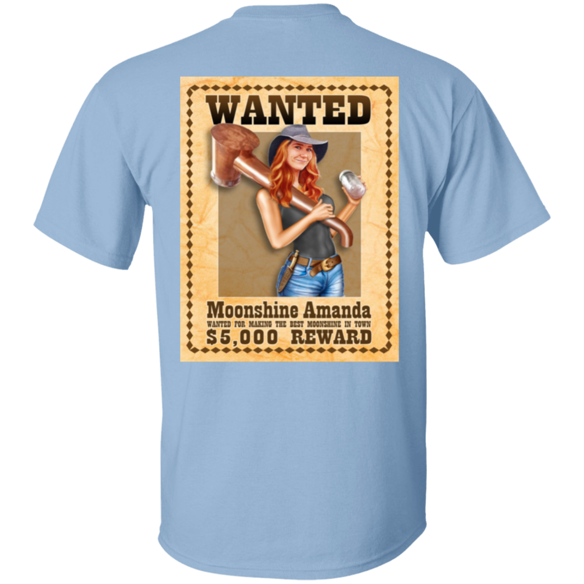 T-Shirt - Back Image - Wanted