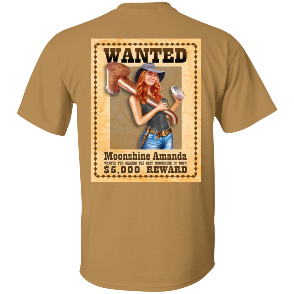 T-Shirt - Back Image - Wanted