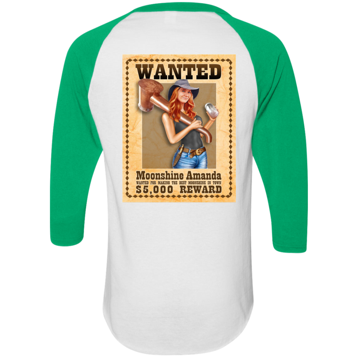 T-Shirt - Raglan Jersey - Wanted