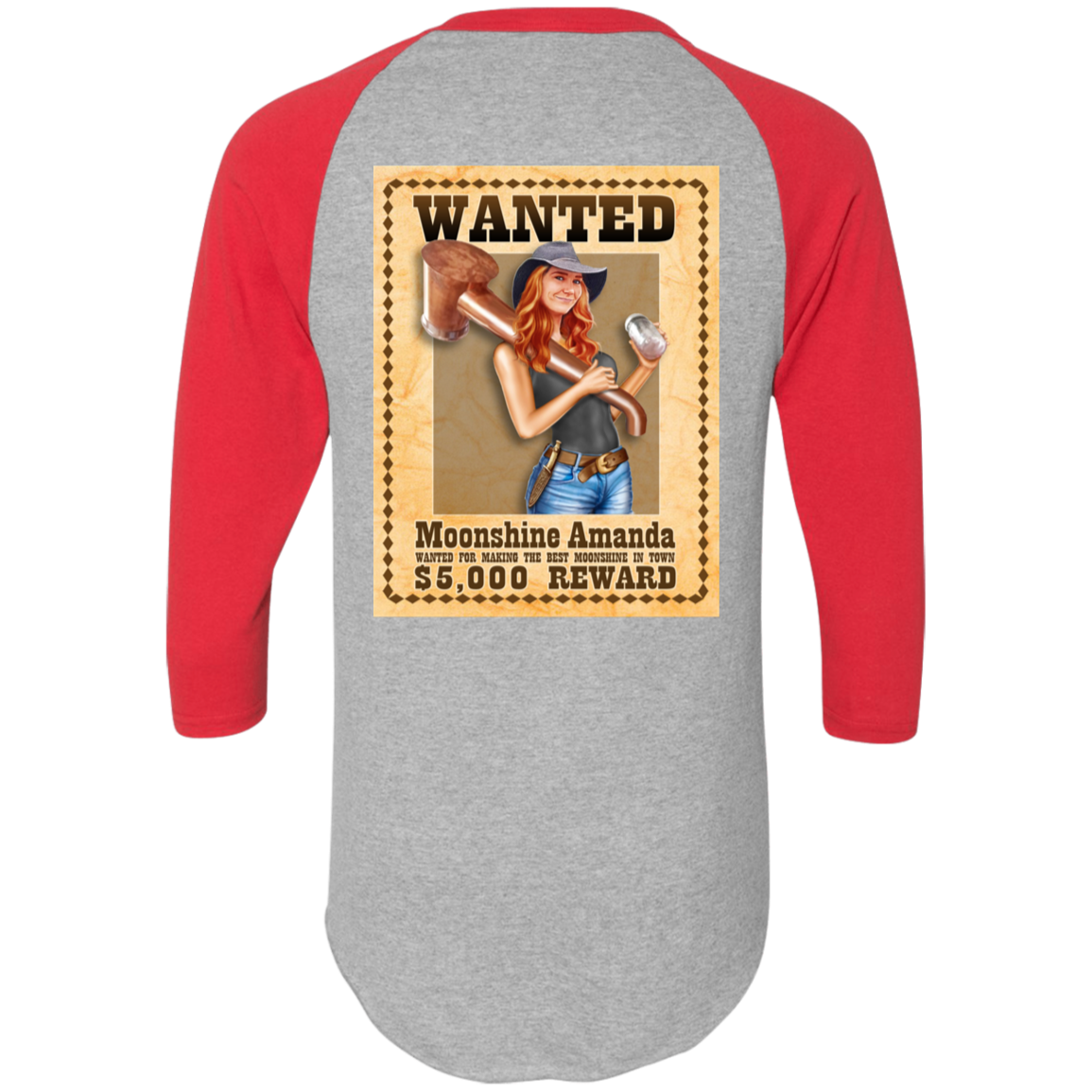 T-Shirt - Raglan Jersey - Wanted